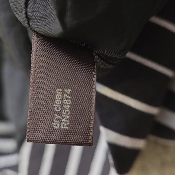 The Limited Black and White Roman-Striped Skirt 2 side Pockets Women size M - Picture 6 of 11
